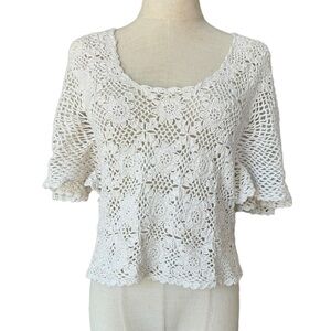 Handmade Maiden lace crochet top